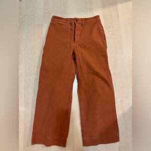 Madewell Slim Emmet Wide-Leg Crop Size 27